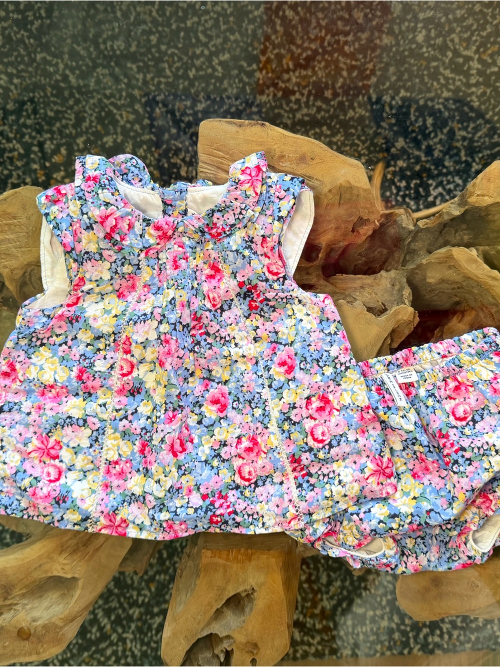 Janie & Jack 6-12mo Floral Dress and Matching Bloomers